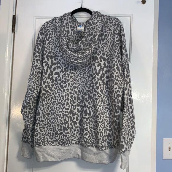 XL George cheetah leopard oversized core fleece hoodie - Picture 2 of 3